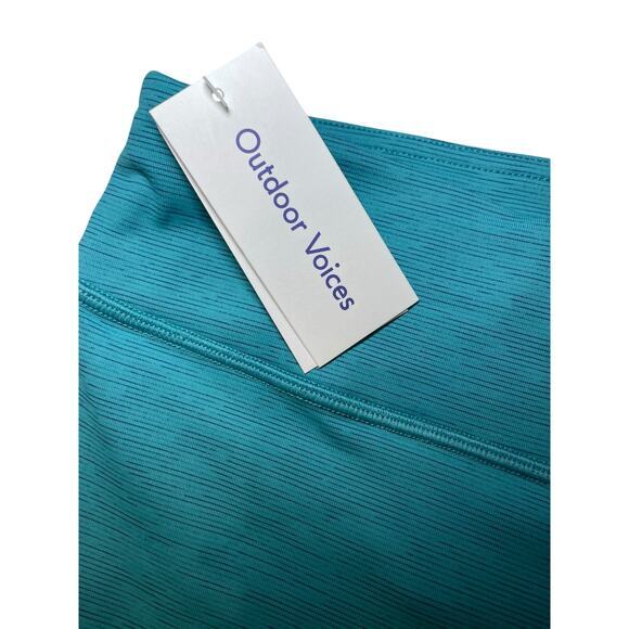 NWT Outdoor Voices Women 3XL Move Free 3/4 Cropped‎ Legging Teal Green Heathered - Picture 8 of 16